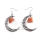 Trending Moon Silver Alloy Colorful Gem Drop Earrings Jewelry